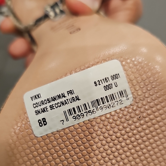 NWT SCHUTZ Snakeskin Strappy Heels Gladiator Wrap - Picture 11 of 11